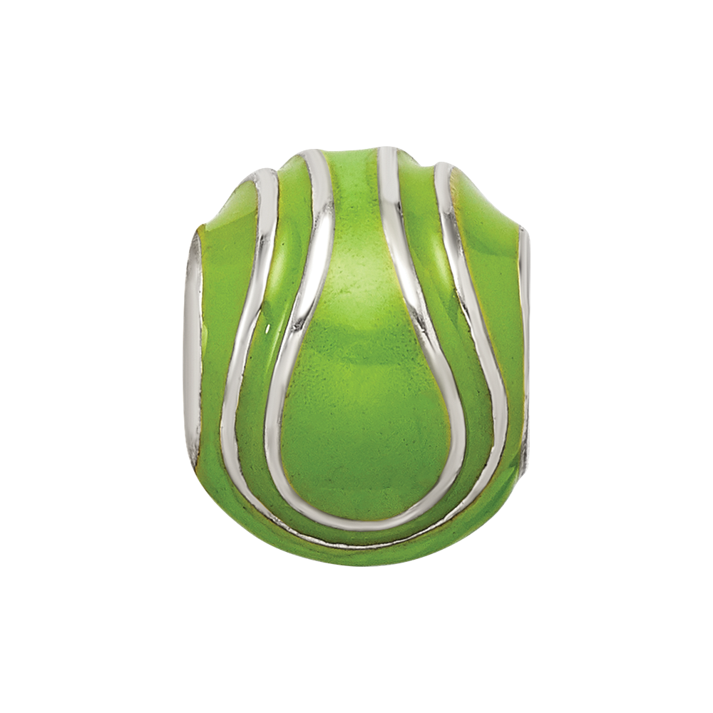 Sterlingsilber Reflections Emailliert Tennis Kugel Perle