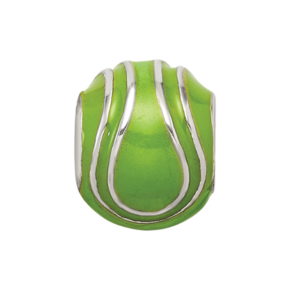 Sterlingsilber Reflections Emailliert Tennis Kugel Perle