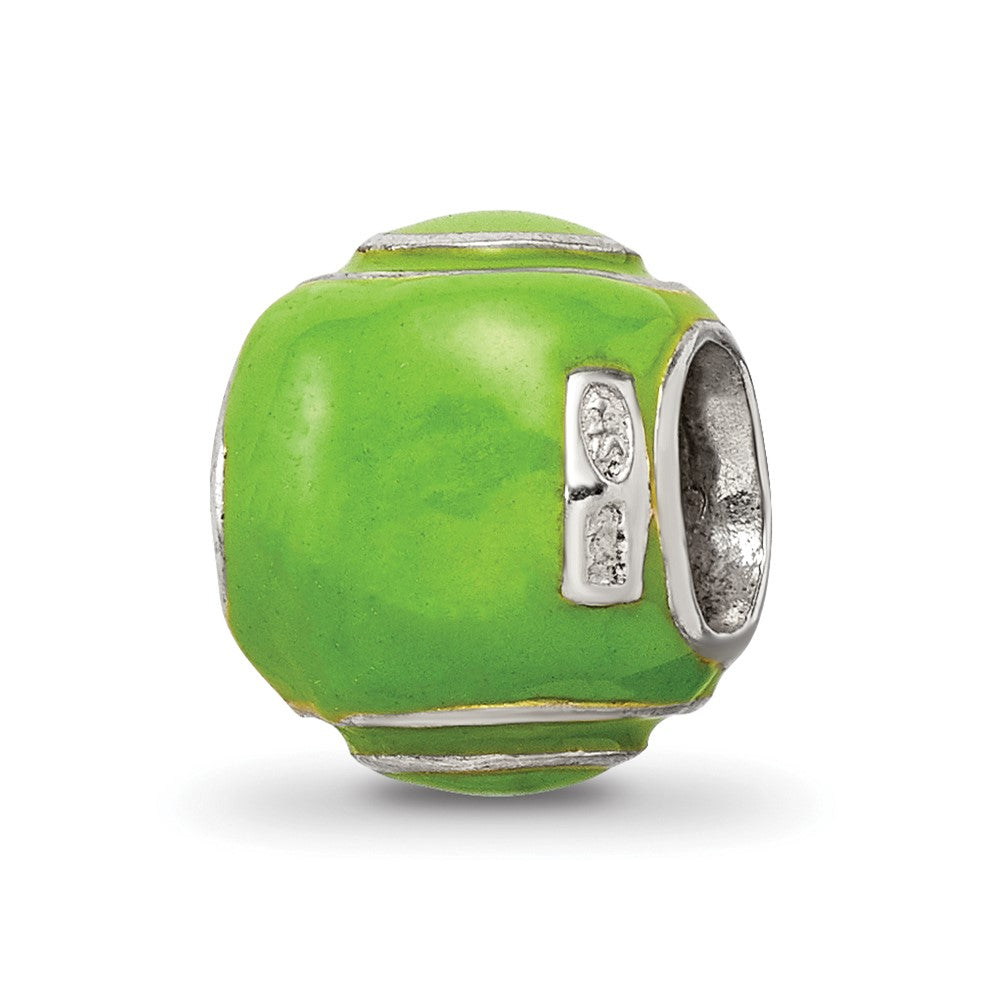 Sterlingsilber Reflections Emailliert Tennis Kugel Perle