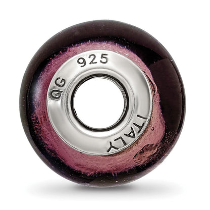 Sterlingsilber Reflections Lavender Italienisch Murano Perle