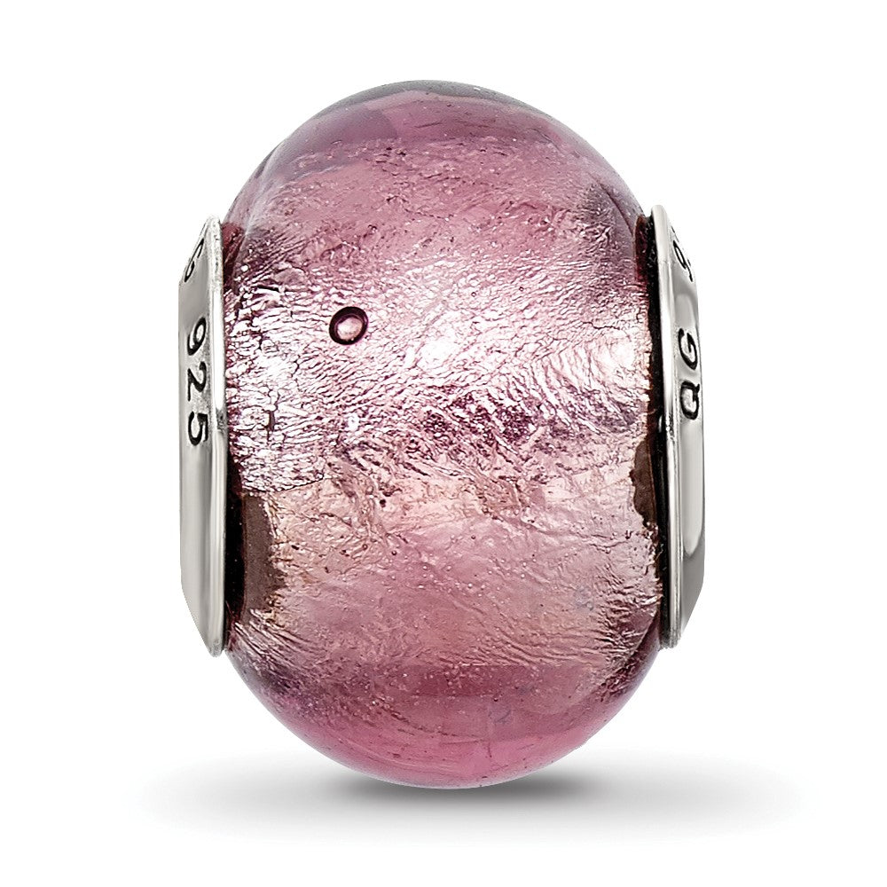 Sterlingsilber Reflections Lavender Italienisch Murano Perle