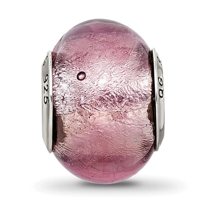 Sterlingsilber Reflections Lavender Italienisch Murano Perle
