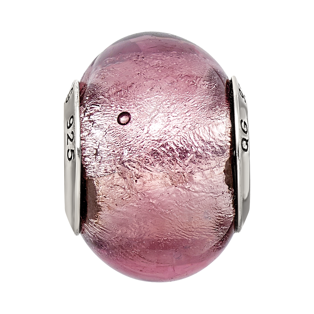Sterlingsilber Reflections Lavender Italienisch Murano Perle