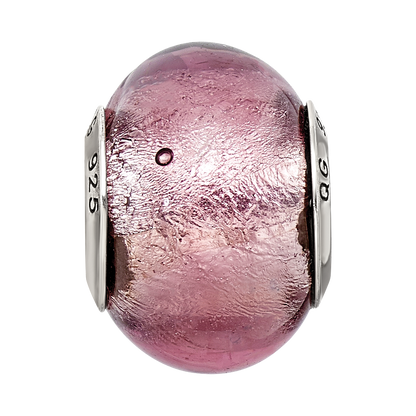 Sterlingsilber Reflections Lavender Italienisch Murano Perle