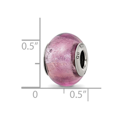 Sterlingsilber Reflections Lavender Italienisch Murano Perle