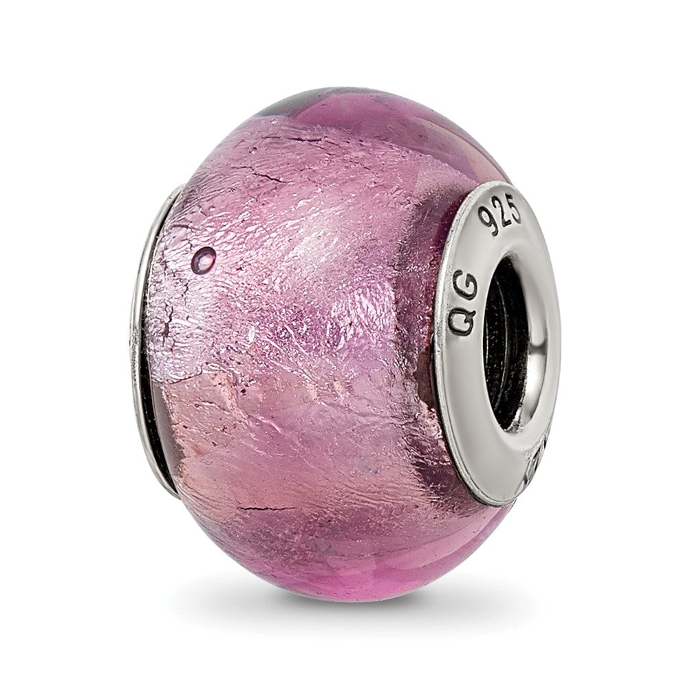 Sterlingsilber Reflections Lavender Italienisch Murano Perle