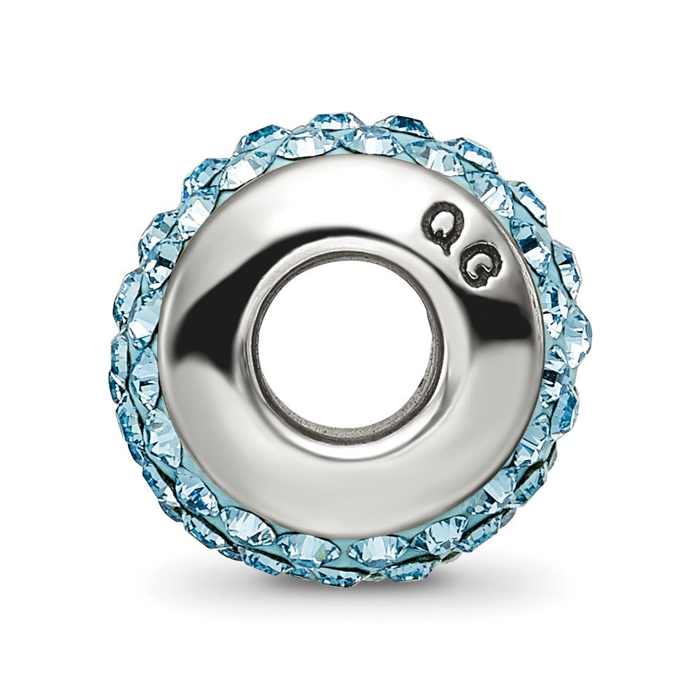 Sterlingsilber Reflections Himmel Blau Full Preciosa Kristall Perle
