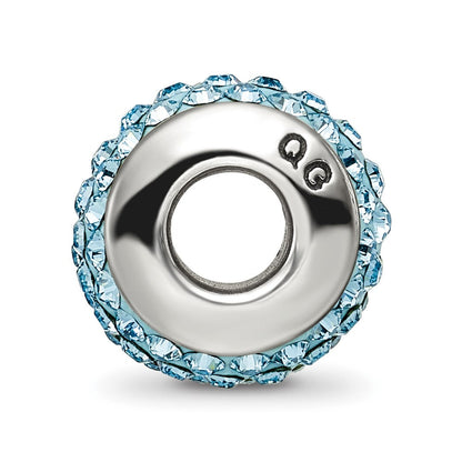 Sterlingsilber Reflections Himmel Blau Full Preciosa Kristall Perle