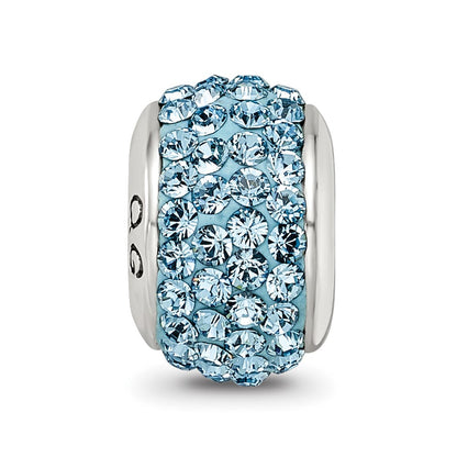 Sterlingsilber Reflections Himmel Blau Full Preciosa Kristall Perle