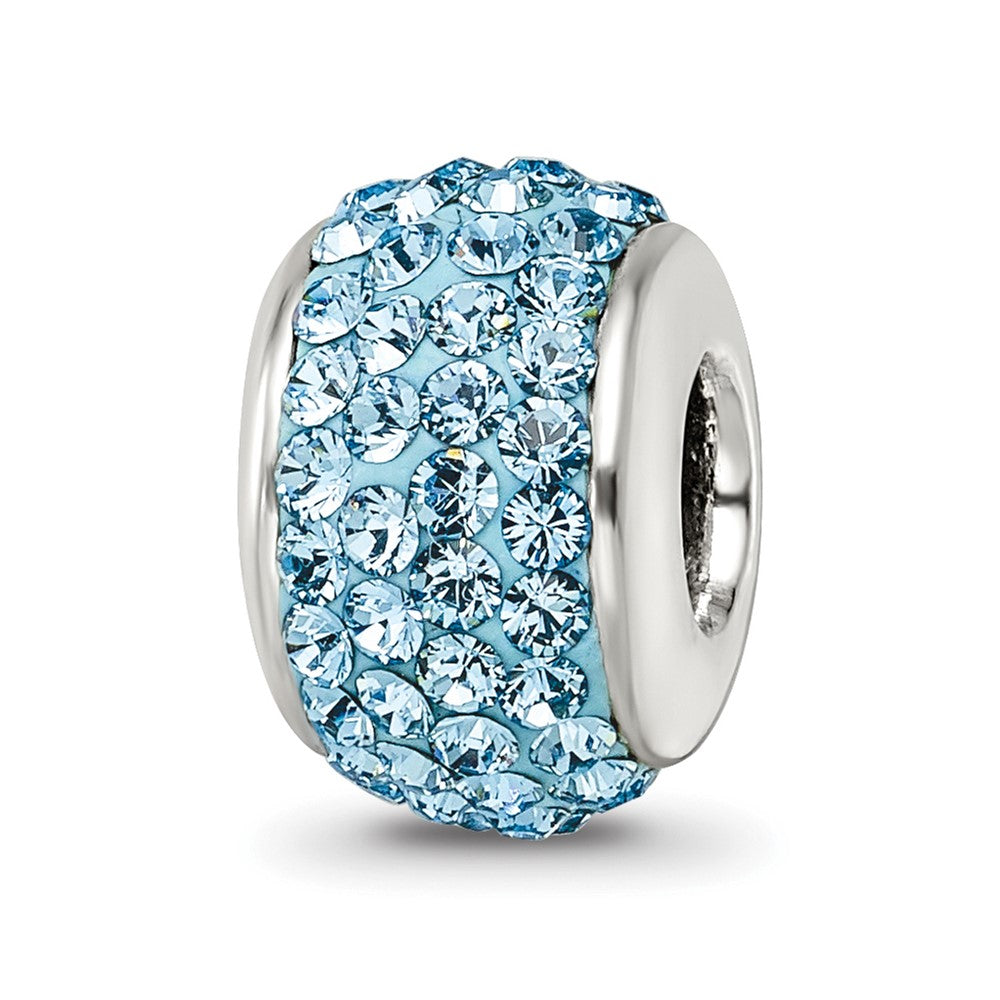 Sterlingsilber Reflections Himmel Blau Full Preciosa Kristall Perle