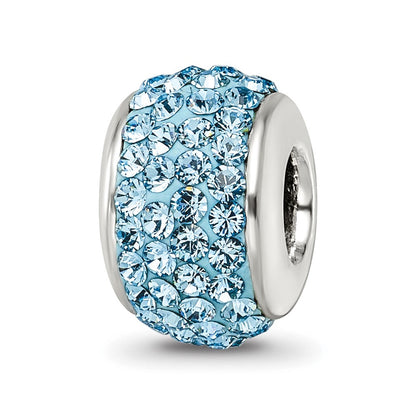 Sterlingsilber Reflections Himmel Blau Full Preciosa Kristall Perle