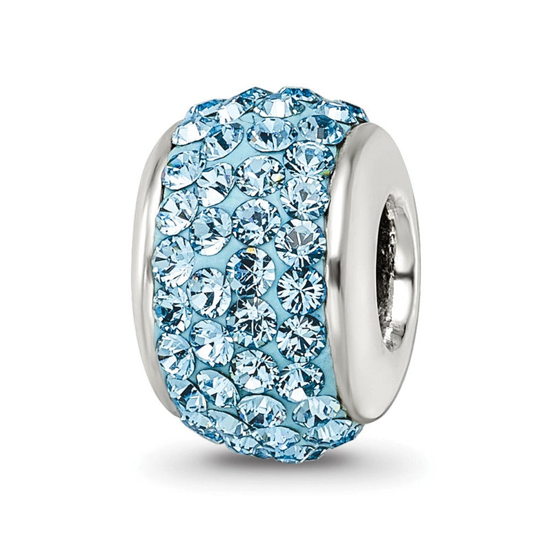 Sterlingsilber Reflections Himmel Blau Full Preciosa Kristall Perle
