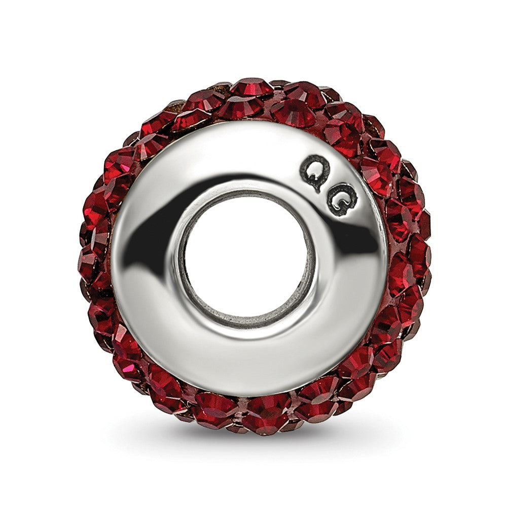 Sterlingsilber Reflections Dunkel Maroon Full Preciosa Kristall Perle
