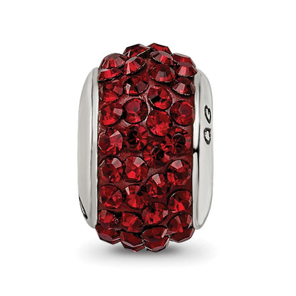 Sterlingsilber Reflections Dunkel Maroon Full Preciosa Kristall Perle