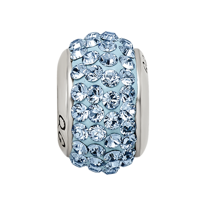 Sterlingsilber Reflections Licht Blau Full Preciosa Kristall Perle