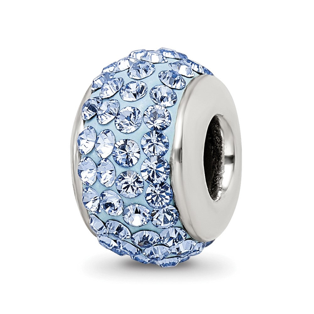 Sterlingsilber Reflections Licht Blau Full Preciosa Kristall Perle