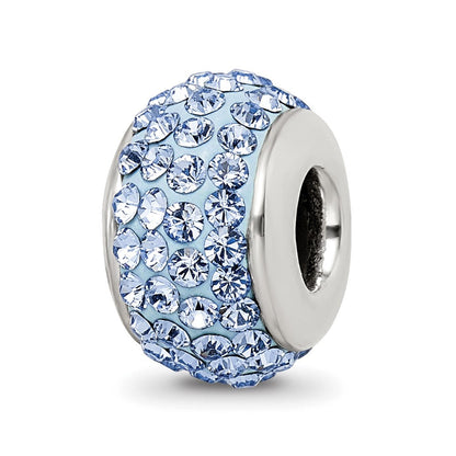 Sterlingsilber Reflections Licht Blau Full Preciosa Kristall Perle