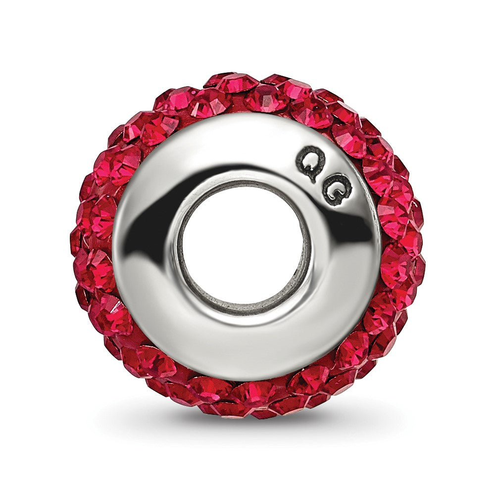 Sterlingsilber Reflections Rot Full Preciosa Kristall Perle