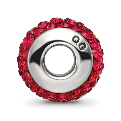 Sterlingsilber Reflections Rot Full Preciosa Kristall Perle