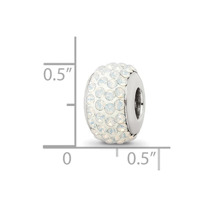 Sterlingsilber Reflections Cream Full Preciosa Kristall Perle