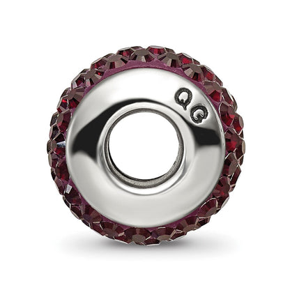 Sterlingsilber Reflections Crimson Full Preciosa Kristall Perle