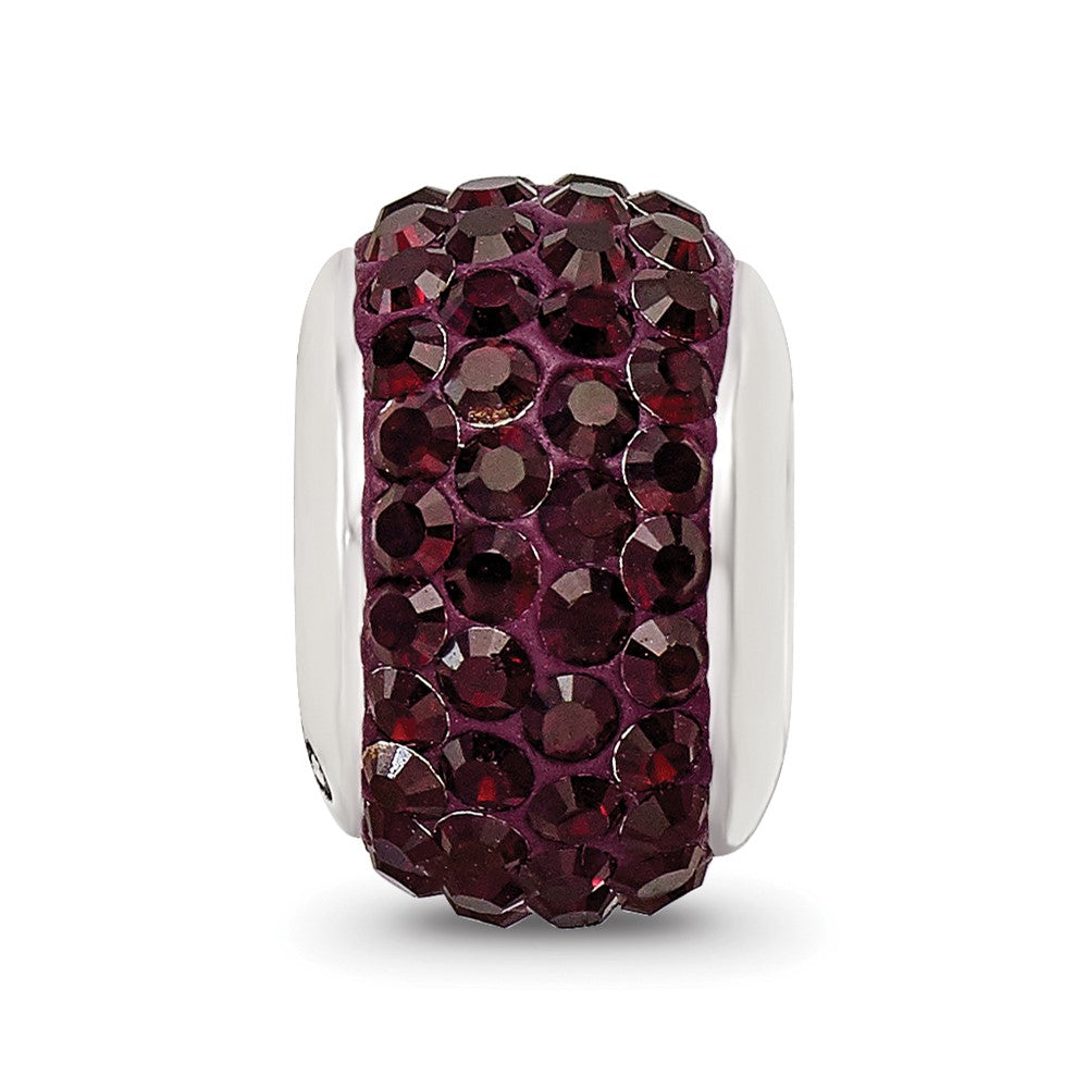 Sterlingsilber Reflections Crimson Full Preciosa Kristall Perle
