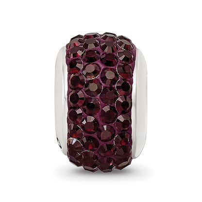 Sterlingsilber Reflections Crimson Full Preciosa Kristall Perle