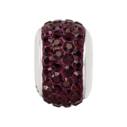 Sterlingsilber Reflections Crimson Full Preciosa Kristall Perle