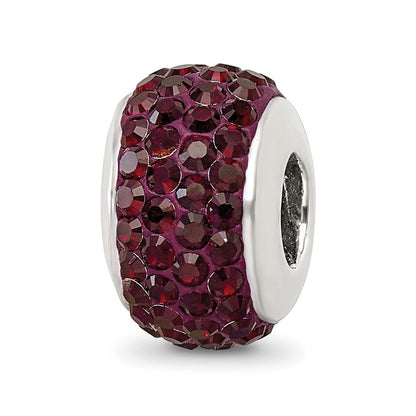 Sterlingsilber Reflections Crimson Full Preciosa Kristall Perle