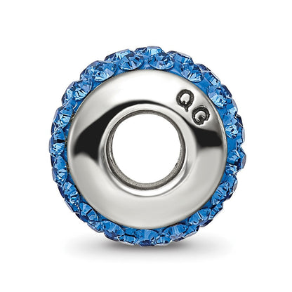 Sterlingsilber Reflections Mittel Blau Full Preciosa Kristall Perle