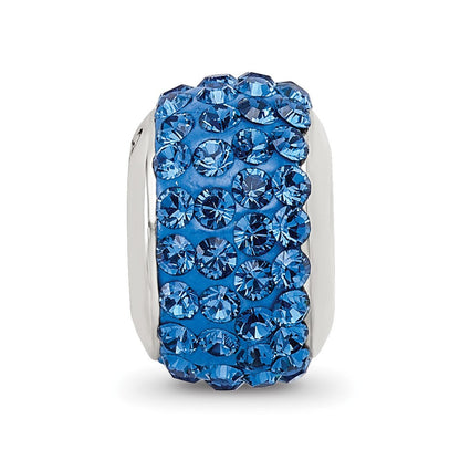 Sterlingsilber Reflections Mittel Blau Full Preciosa Kristall Perle