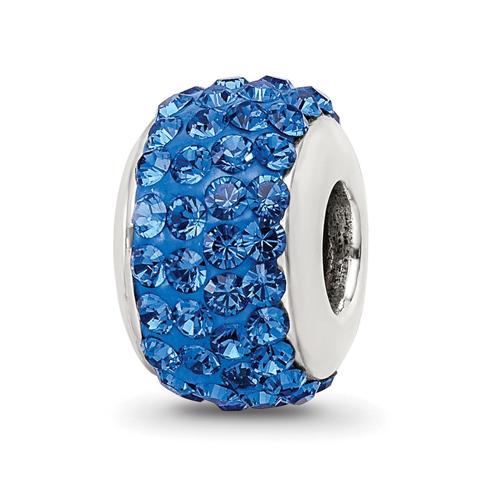 Sterlingsilber Reflections Mittel Blau Full Preciosa Kristall Perle