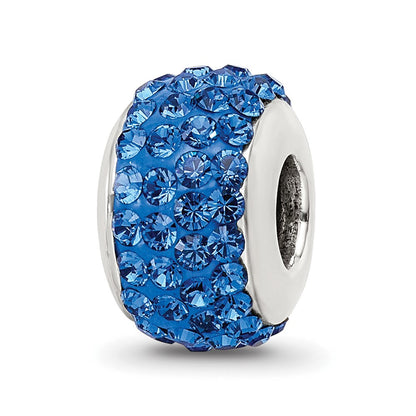 Sterlingsilber Reflections Mittel Blau Full Preciosa Kristall Perle