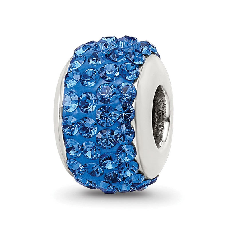 Sterlingsilber Reflections Mittel Blau Full Preciosa Kristall Perle