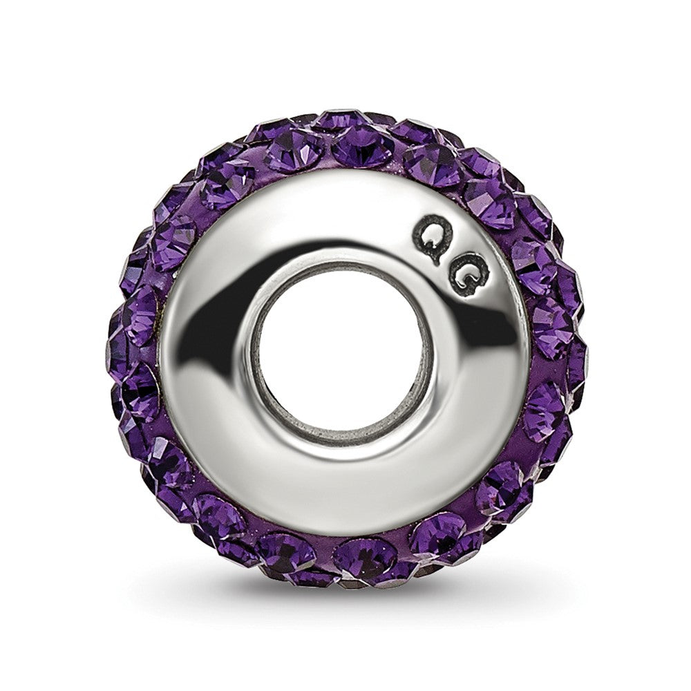 Sterlingsilber Reflections Lila/violet Full Preciosa Kristall Perle