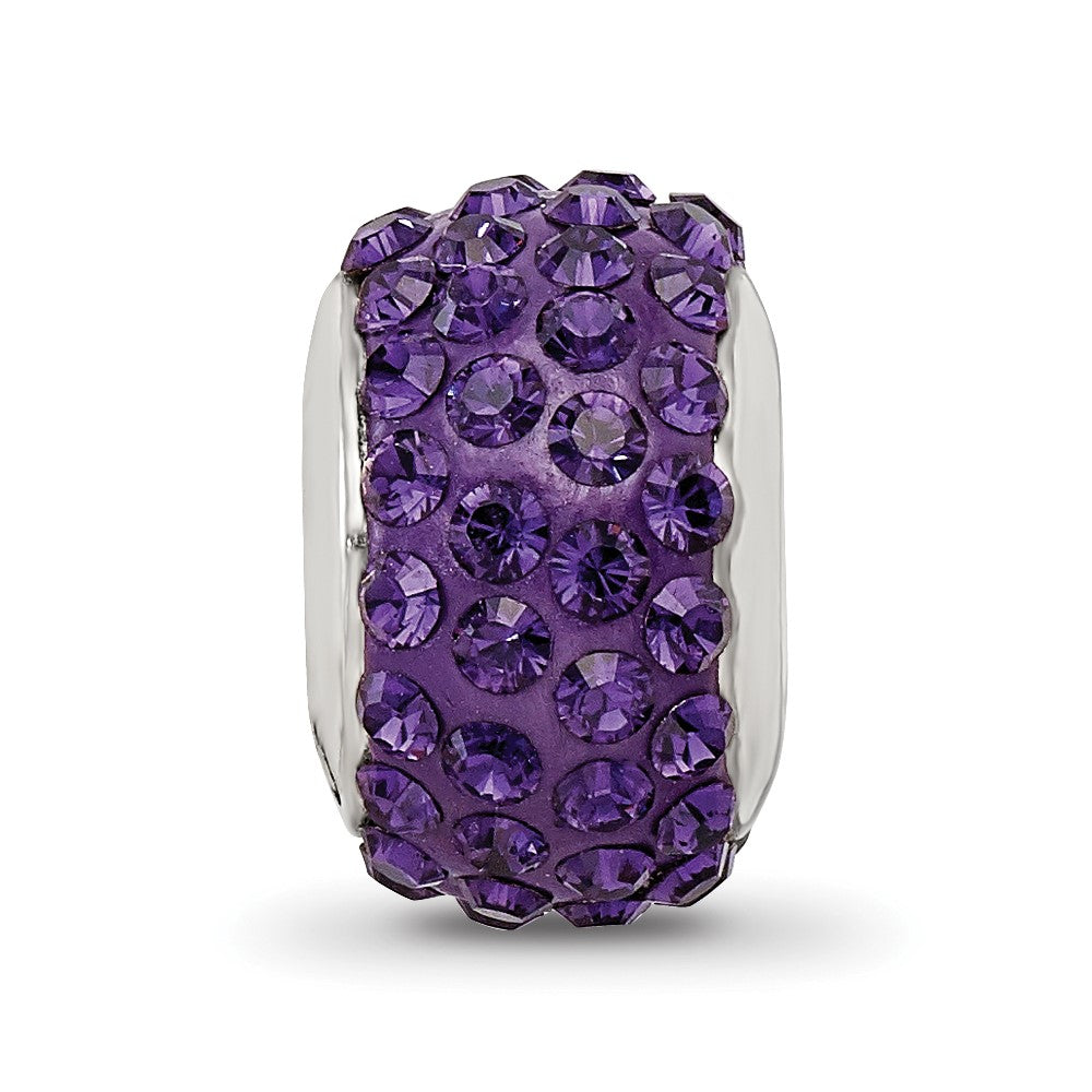 Sterlingsilber Reflections Lila/violet Full Preciosa Kristall Perle