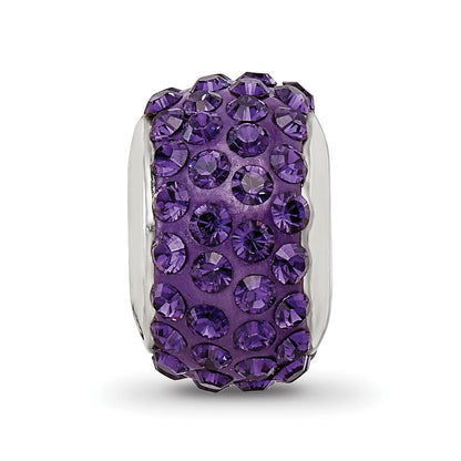Sterlingsilber Reflections Lila/violet Full Preciosa Kristall Perle