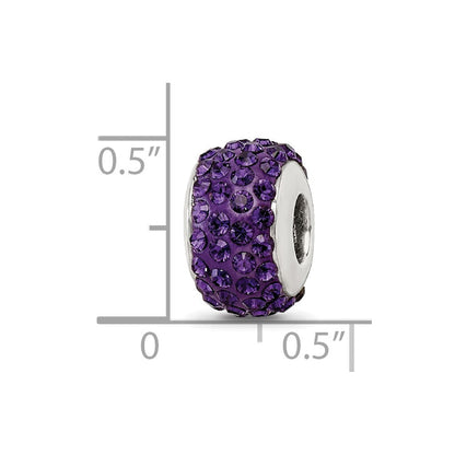 Sterlingsilber Reflections Lila/violet Full Preciosa Kristall Perle