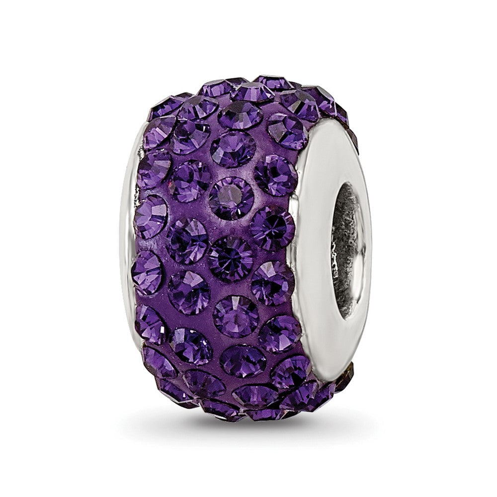Sterlingsilber Reflections Lila/violet Full Preciosa Kristall Perle