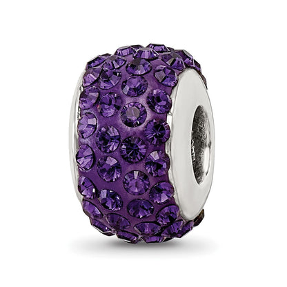 Sterlingsilber Reflections Lila/violet Full Preciosa Kristall Perle