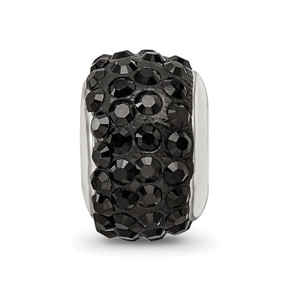 Sterlingsilber Reflections Schwarz Full Preciosa Kristall Perle