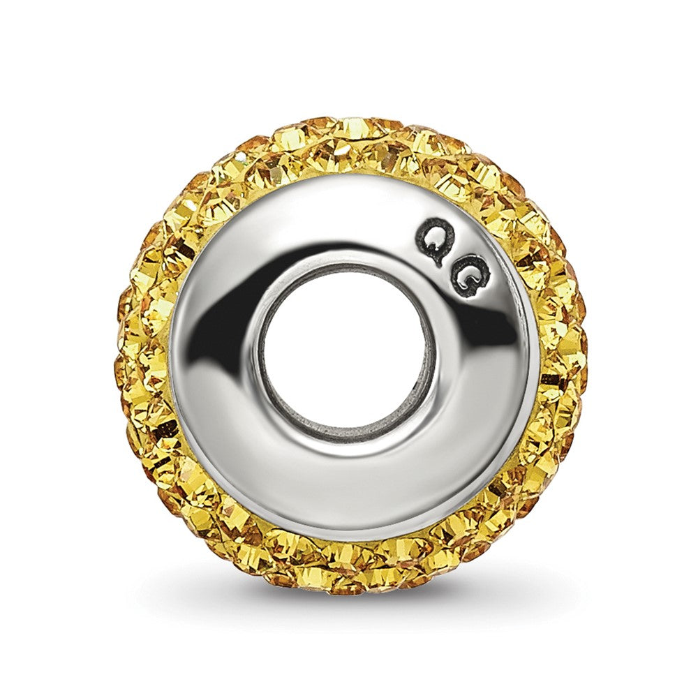 Sterlingsilber Reflections Gelb Full Preciosa Kristall Perle