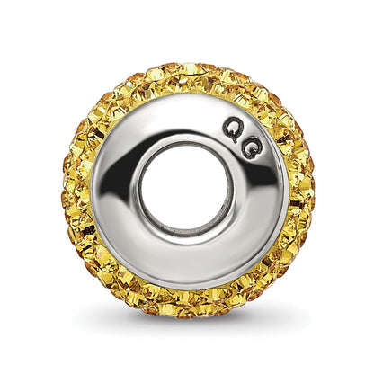 Sterlingsilber Reflections Gelb Full Preciosa Kristall Perle
