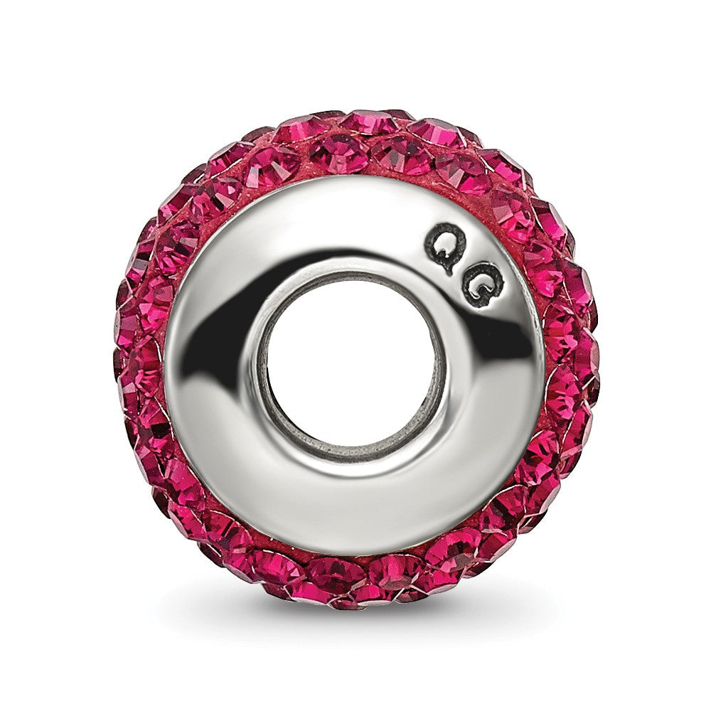 Sterlingsilber Reflections Maroon Full Preciosa Kristall Perle