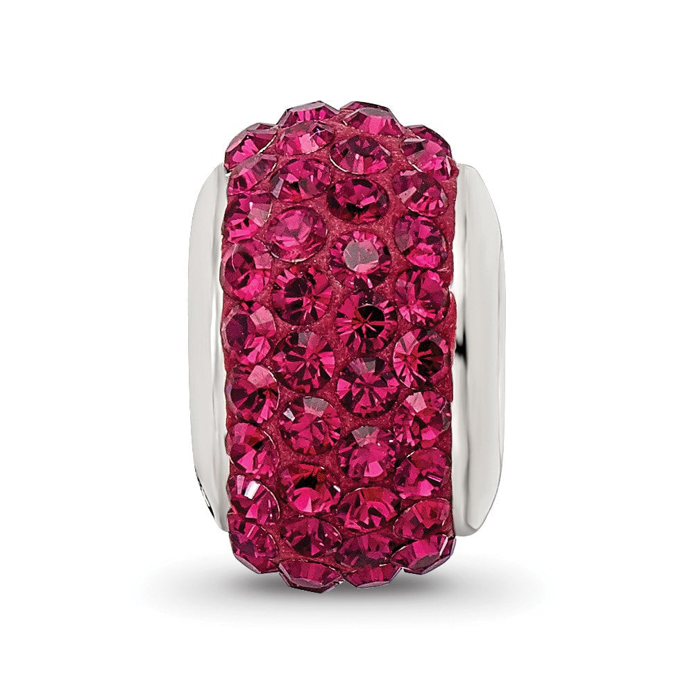 Sterlingsilber Reflections Maroon Full Preciosa Kristall Perle