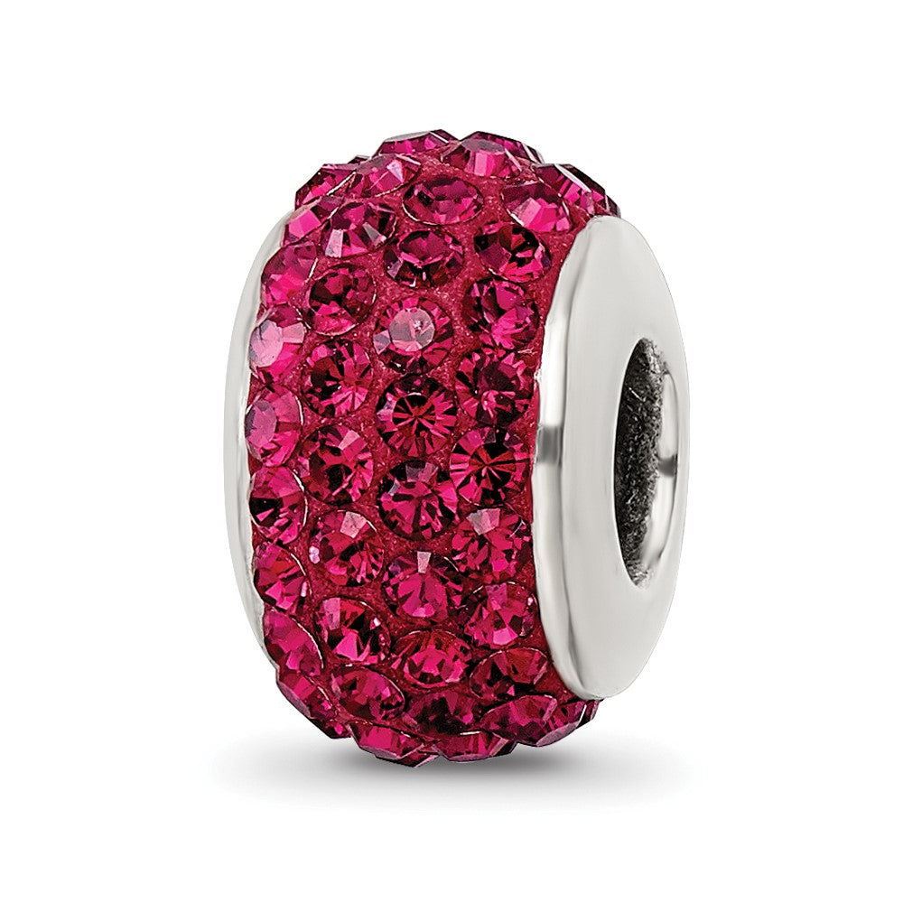 Sterlingsilber Reflections Maroon Full Preciosa Kristall Perle