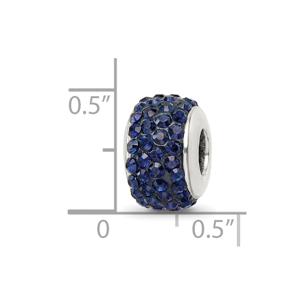 Sterlingsilber Reflections Dunkel Blau/navy Full Preciosa Kristall Perle