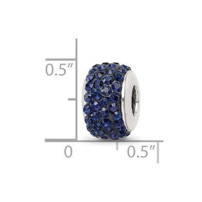 Sterlingsilber Reflections Dunkel Blau/navy Full Preciosa Kristall Perle