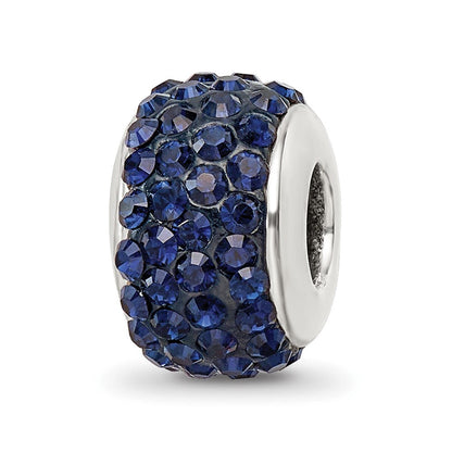Sterlingsilber Reflections Dunkel Blau/navy Full Preciosa Kristall Perle