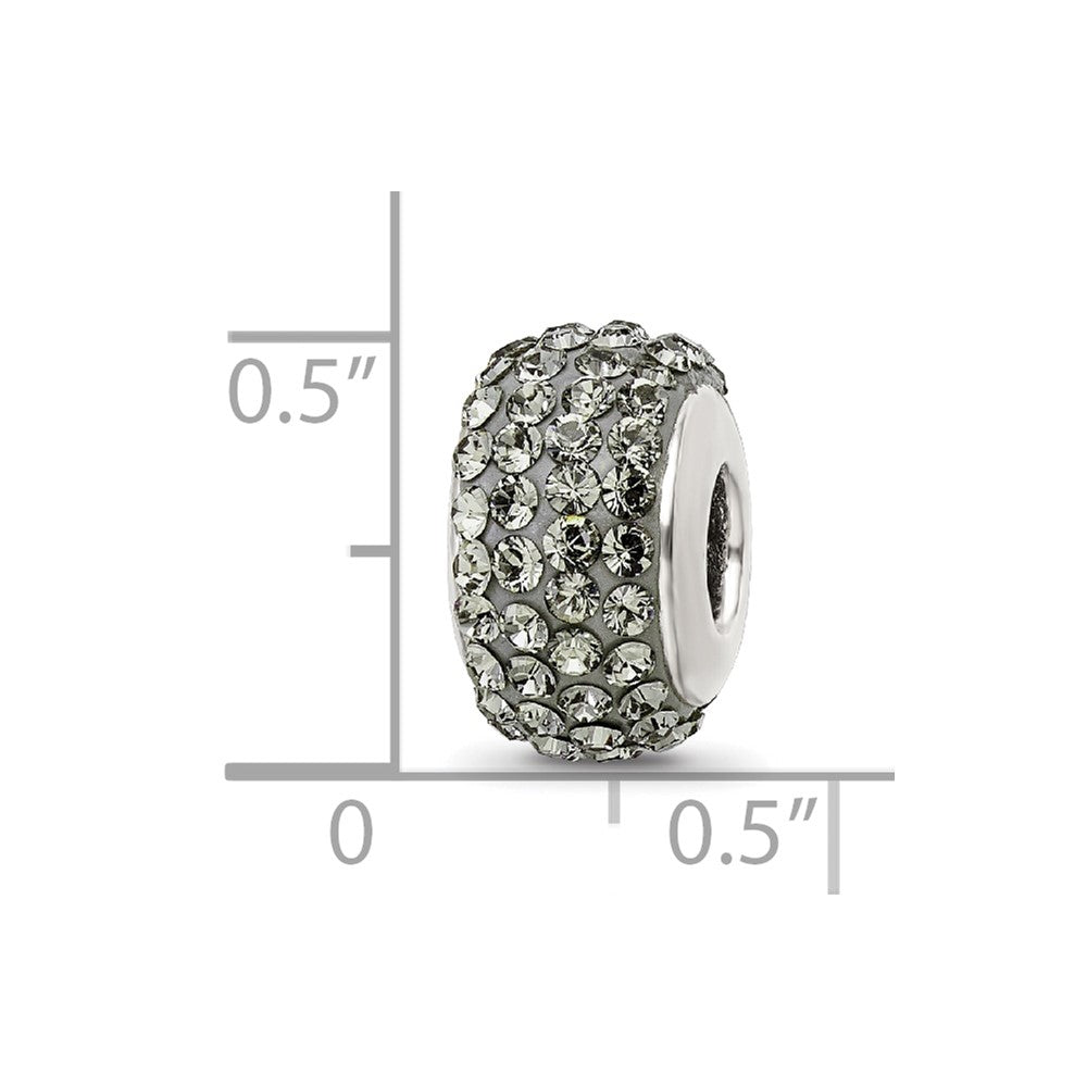 Sterlingsilber Reflections Silber/grey Full Preciosa Kristall Perle
